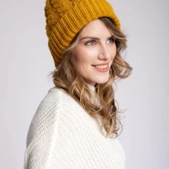 Just Cozy Mustard Yellow - Cozy Lined Hat Knitted Hats