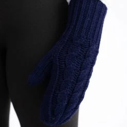 Just Cozy Blue - Cozy Lined Mittens Knitted Mittens