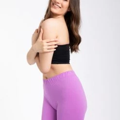 Just Cozy Lilac Shorts Biker Shorts