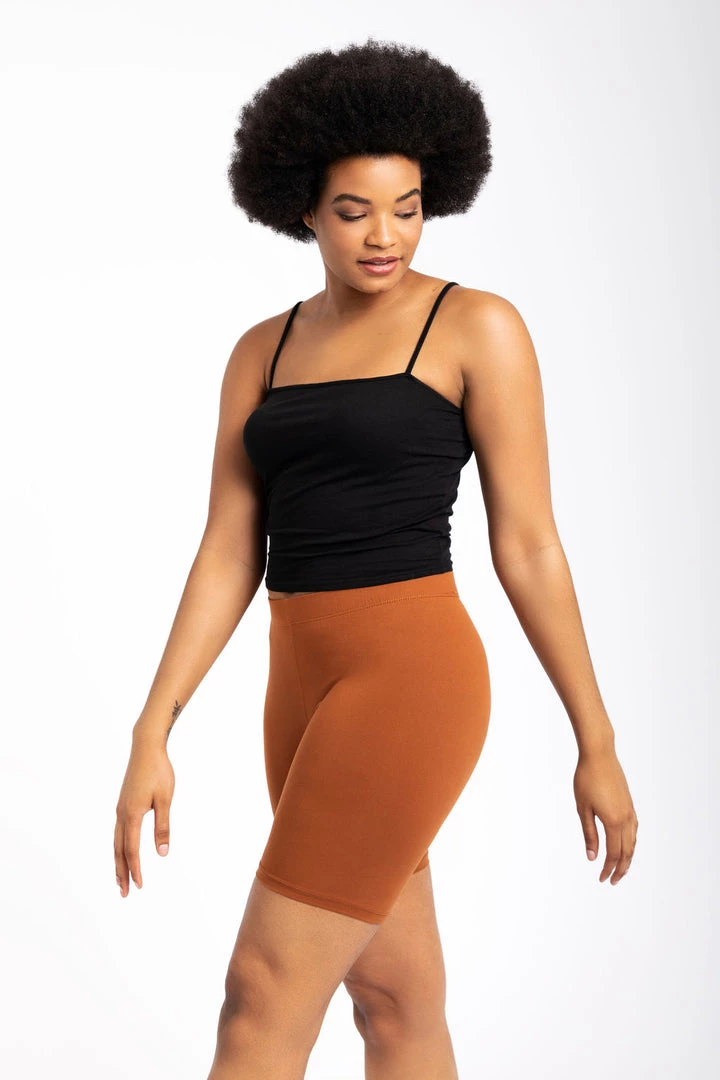 Just Cozy Biker Shorts Caramel Shorts 6 Just Cozy Biker Shorts Caramel Shorts