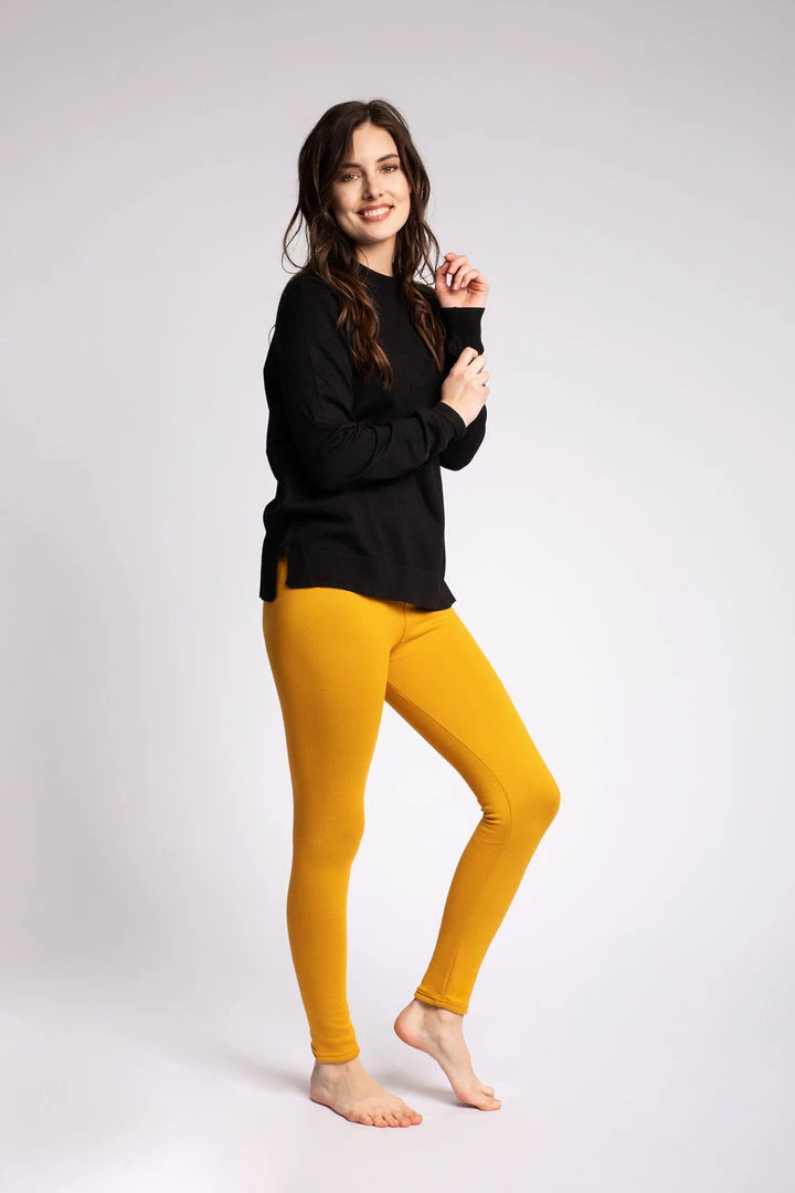 Just Cozy Mustard Yellow - Cozy Lined Fur-Lined 6 Just Cozy Mustard Yellow - Cozy Lined Fur-Lined