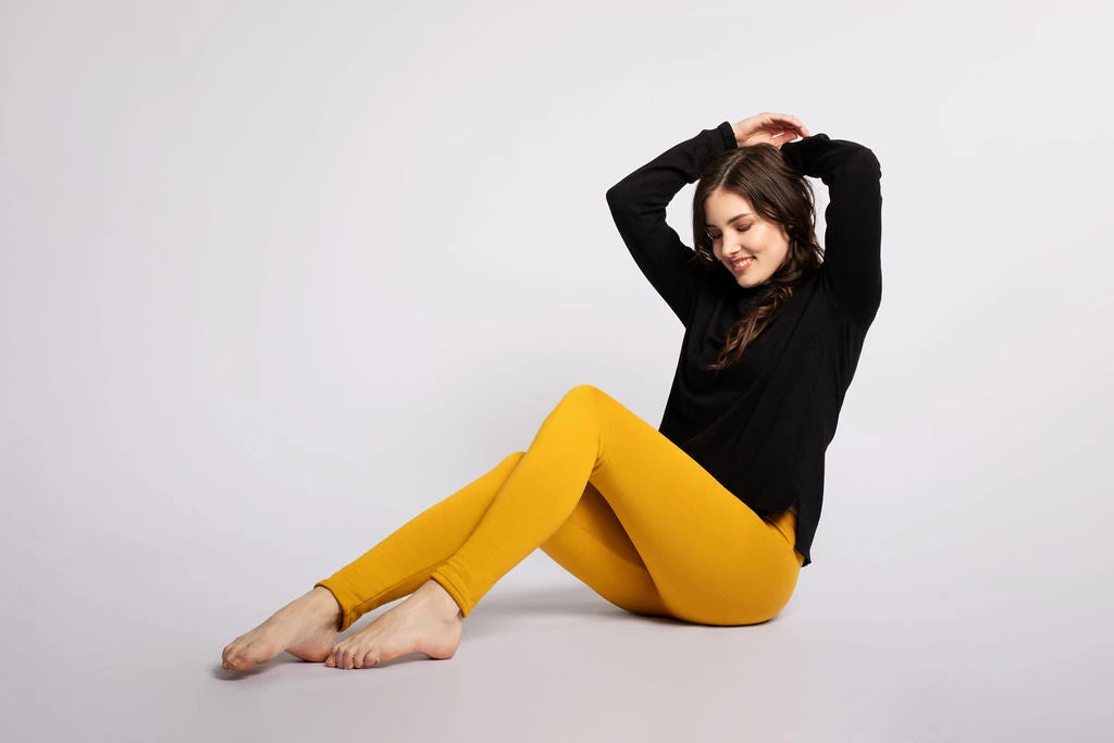 Just Cozy Mustard Yellow - Cozy Lined Fur-Lined 4 Just Cozy Mustard Yellow - Cozy Lined Fur-Lined