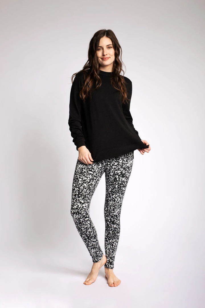 Just Cozy Black Splatter - Cozy Lined Fur-Lined 6 Just Cozy Black Splatter - Cozy Lined Fur-Lined