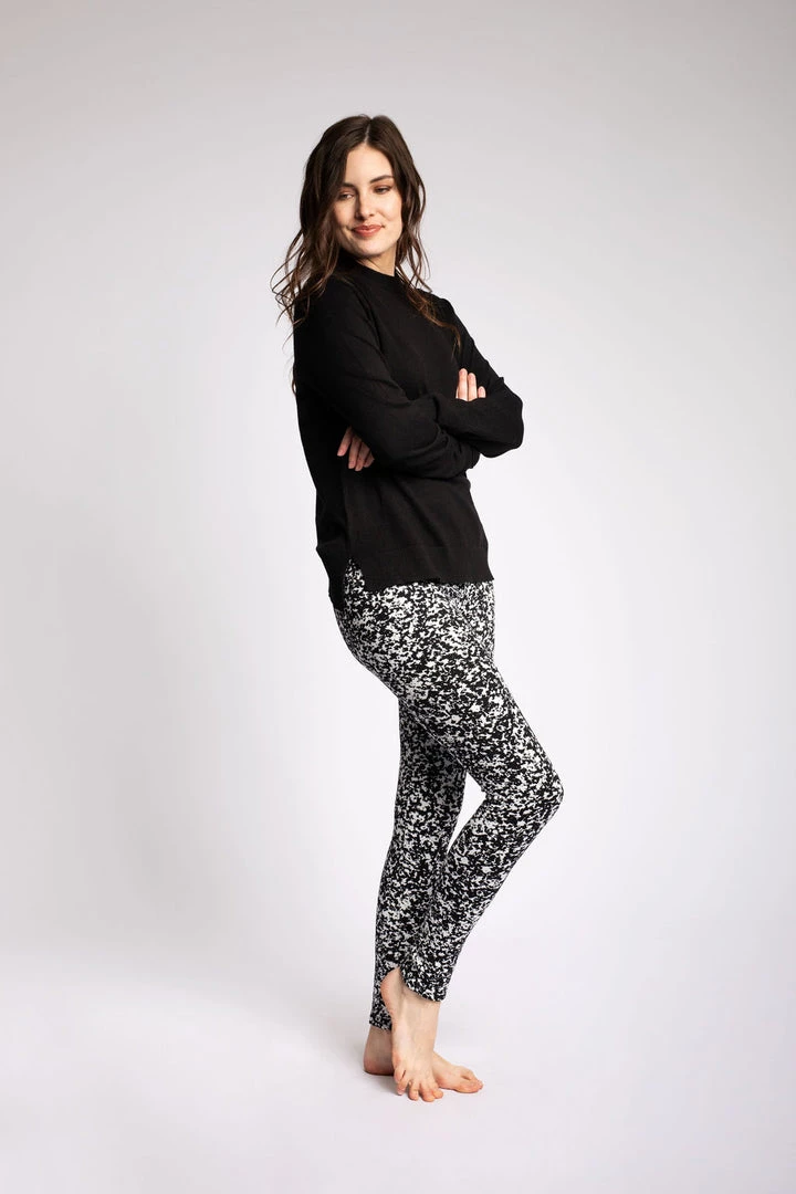 Just Cozy Black Splatter - Cozy Lined Fur-Lined 5 Just Cozy Black Splatter - Cozy Lined Fur-Lined