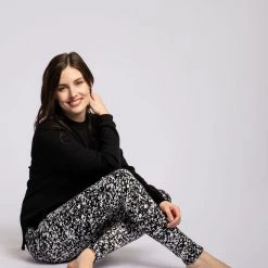 Just Cozy Black Splatter - Cozy Lined Fur-Lined