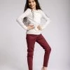 Just Cozy Kid's Fur-Lined Maroon Kid's - Cozy Lined