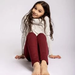 Just Cozy Kid's Fur-Lined Maroon Kid's - Cozy Lined