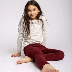 Just Cozy Kid's Fur-Lined Maroon Kid's - Cozy Lined