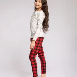 Just Cozy Red Plaid Kid's - Cozy Lined Kid's Fur-Lined