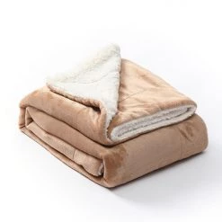 Just Cozy Blankets Caramel - Sherpa Blanket