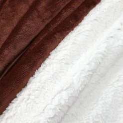 Just Cozy Blankets Dark Brown - Sherpa Blanket