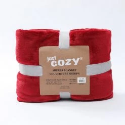 Just Cozy Red - Sherpa Blanket Blankets
