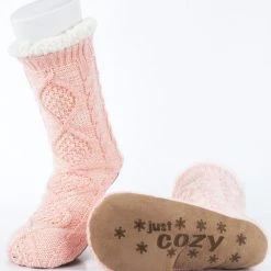 Just Cozy Coral - Cozy Slipper Socks