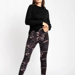 Just Cozy Fur-Lined Mauve Flowers - Cozy Lined