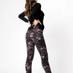 Just Cozy Fur-Lined Mauve Flowers - Cozy Lined