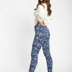 Just Cozy Blue Paisley - Cozy Lined Fur-Lined 13 Just Cozy Blue Paisley - Cozy Lined Fur-Lined