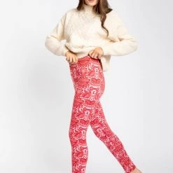 Just Cozy Fur-Lined Red Flowers - Cozy Lined