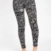 Just Cozy Fur-Lined Black Paisley - Cozy Lined 2 Just Cozy Fur-Lined Black Paisley - Cozy Lined