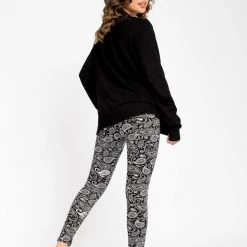 Just Cozy Fur-Lined Black Paisley - Cozy Lined 11 Just Cozy Fur-Lined Black Paisley - Cozy Lined