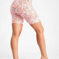 Just Cozy Biker Shorts Orange Splash Shorts