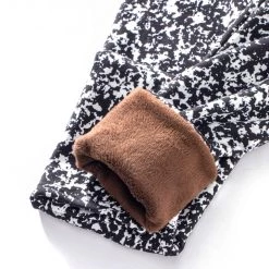 Just Cozy Black Splatter - Cozy Lined Fur-Lined 15 Just Cozy Black Splatter - Cozy Lined Fur-Lined