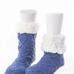 Just Cozy Navy - Cozy Slipper Socks