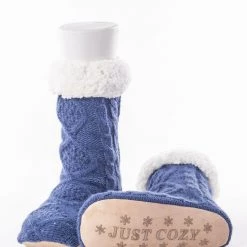 Just Cozy Navy - Cozy Slipper Socks