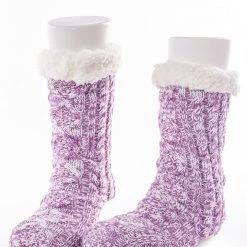 Just Cozy Purple - Cozy Slipper Socks