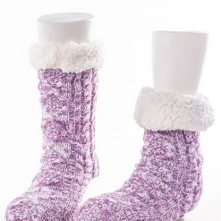 Just Cozy Purple - Cozy Slipper Socks