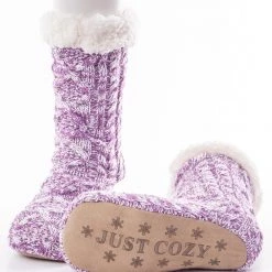 Just Cozy Purple - Cozy Slipper Socks