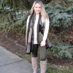 Just Cozy Fur-Lined Dark Green - Cozy Lined