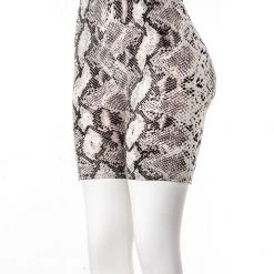 Just Cozy Biker Shorts Snake Print Shorts