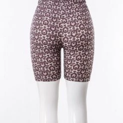 Just Cozy Biker Shorts Lily Flower Shorts