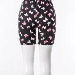 Just Cozy Biker Shorts Butterflies Shorts
