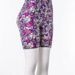 Just Cozy Exotic Garden Shorts Biker Shorts
