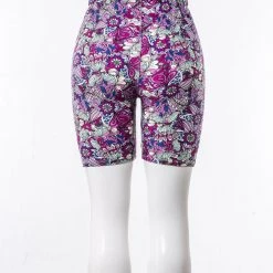 Just Cozy Exotic Garden Shorts Biker Shorts