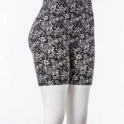 Just Cozy Black Floral Shorts