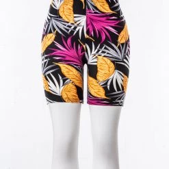 Just Cozy Biker Shorts Leaves Shorts