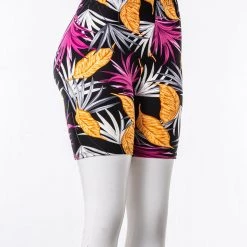 Just Cozy Biker Shorts Leaves Shorts