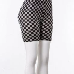 Just Cozy Grey Squares Shorts 8 Just Cozy Grey Squares Shorts