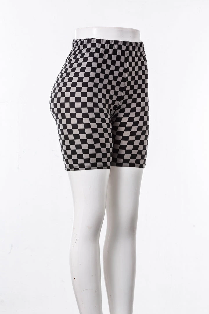 Just Cozy Grey Squares Shorts 5 Just Cozy Grey Squares Shorts