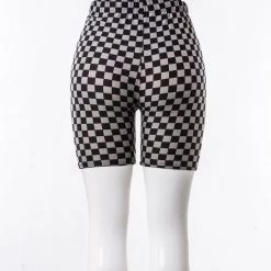 Just Cozy Grey Squares Shorts 9 Just Cozy Grey Squares Shorts