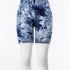 Just Cozy Biker Shorts Blue Splash Shorts