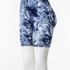 Just Cozy Biker Shorts Blue Splash Shorts