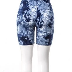 Just Cozy Biker Shorts Blue Splash Shorts