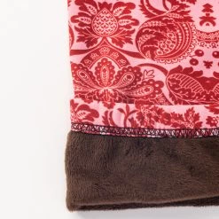 Just Cozy Fur-Lined Red Flowers - Cozy Lined