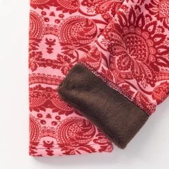 Just Cozy Fur-Lined Red Flowers - Cozy Lined