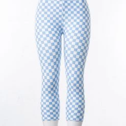 Just Cozy Blue Squares - Capris