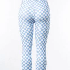 Just Cozy Blue Squares - Capris