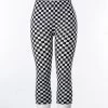 Just Cozy Grey Chess - Capris